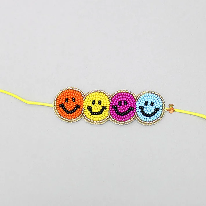 Outlet Multicolour Smiley Rakhi BOY Rakhis | Rakhis