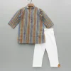 Fashion Multicolour Stripe Printed Kurta And Pyjama BOY Indian Ethnic Wear | Ethnic Sets