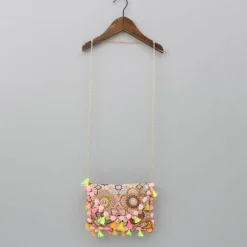 Best Multicolour Thread Embroidered Sling Bag Bags