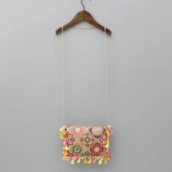 Best Multicolour Thread Embroidered Sling Bag Bags