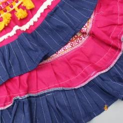 New Multicolour Thread Embroidered Halter Neck Top And Lehenga Ethnic Wear | Lehengas & Ghagras