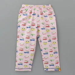 Outlet Multicolour Vehicle Printed Notched Collar Sleepwear Sleepwear