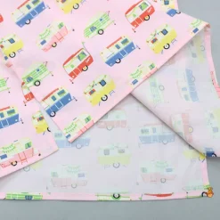 Outlet Multicolour Vehicle Printed Notched Collar Sleepwear Sleepwear