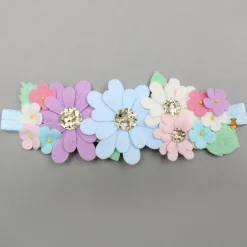 Best Multicoloured Artificial Flower Embellished Head Band Hair Accessories | Head Bands