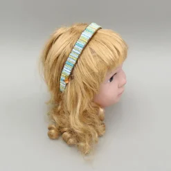 Online Multicoloured Bead Embellished Brown Hairband Hair Accessories | Hair Bands