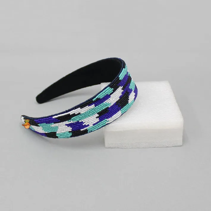 Fashion Multicoloured Beaded Work Hairband Hair Accessories | Hair Bands