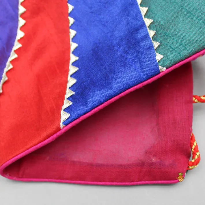 Fashion Multicoloured Colour Blocked Top With Lehenga And Dupatta Ethnic Wear | Lehengas & Ghagras