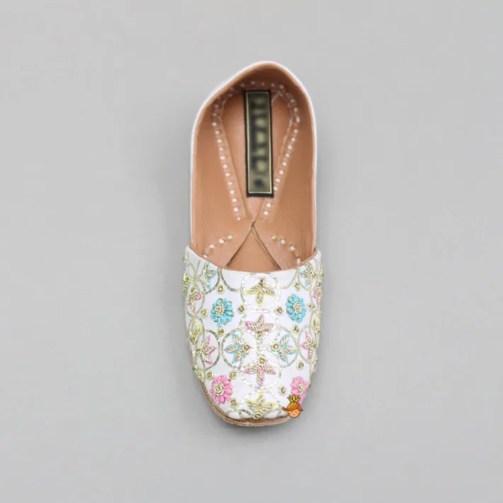 Clearance Multicoloured Embroidered Jutti BOY Shoes | Shoes