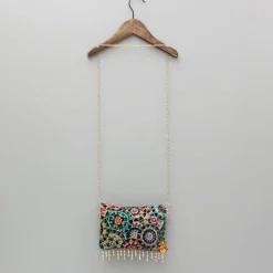 Sale Multicoloured Printed And Embroidered Sling Bag Bags