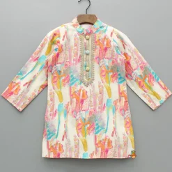 Best Multicoloured Printed Kurta And Pyjama BOY Twinning Sets | Indian Ethnic Wear