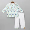Outlet Multicoloured Vehicle Printed Top And Pyjama BOY Sleep Wear | Sleepwear