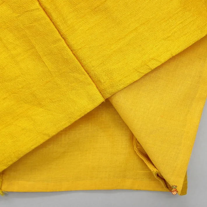 New Mustard Crop Top With Notch Collar Jacket And Skirt Dresses & Sets | Sets