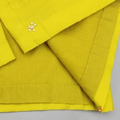 Outlet Mustard Embroidered Kurta and Churidar BOY Twinning Sets | Indian Ethnic Wear