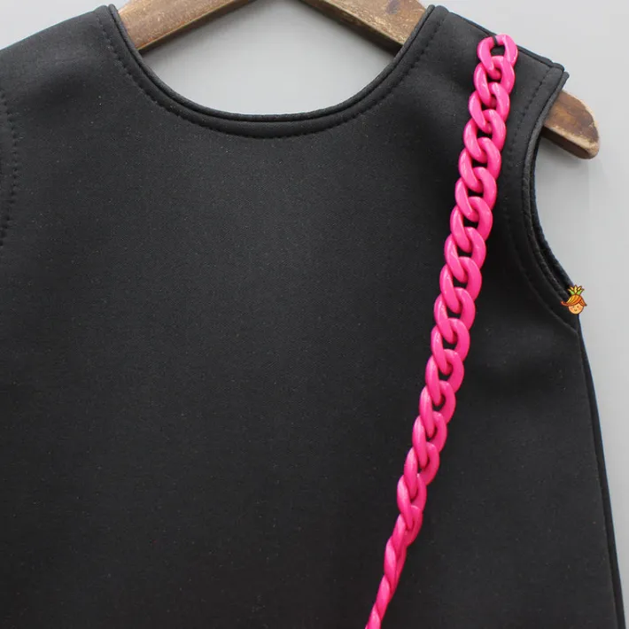 Fashion Neon Frilly Dress With Matching Hair Band Dresses & Sets | Dresses