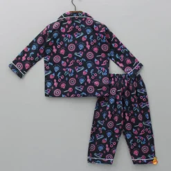 Best Neon Party Night Theme Print Sleepwear Sleepwear