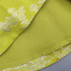 Best Notched Collar Green Top And Dhoti Ethnic Wear | Dhotis & Patialas