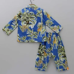 Discount Notched Collar Jungle Theme Printed Sleepwear BOY Sleep Wear | Sleepwear