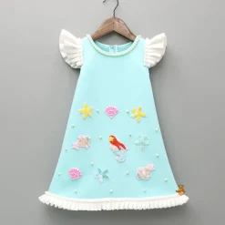 Sale Ocean Themed Blue Dress With Hairclip Dresses & Sets | Dresses