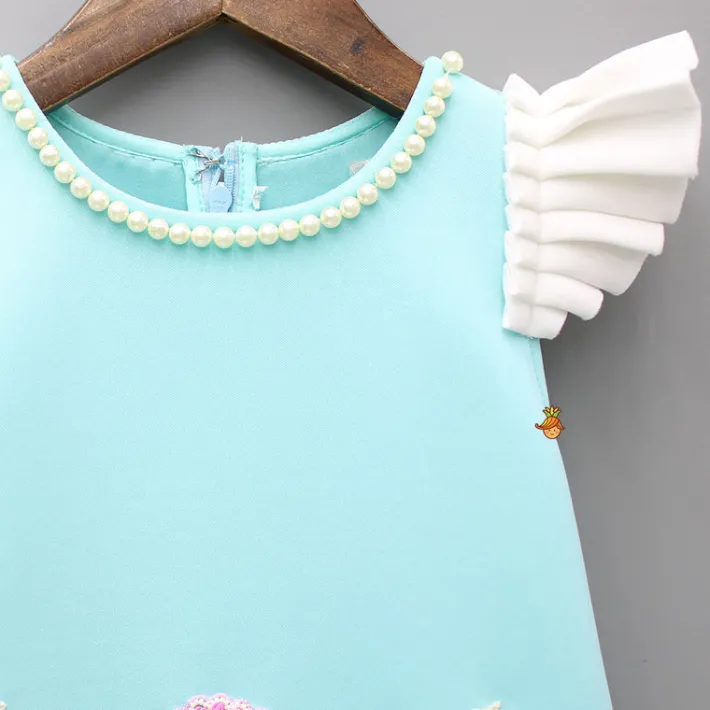 Sale Ocean Themed Blue Dress With Hairclip Dresses & Sets | Dresses