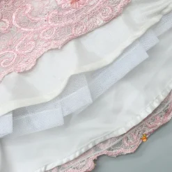 Outlet Off Shoulder Fabric Flowers Adorned Wings Gown With Detachable Trail And Matching Hair Clip Dresses & Sets | Gowns