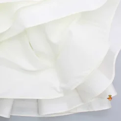 Fashion Off White Candies Embroidered Dress With Contrasting Pink Head Band Dresses & Sets | Dresses