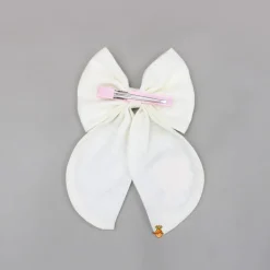 New Off White Candy Embroidered Bowie Hair Clip Hair Accessories | Hair Clips