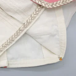 New Off White Cow Printed Top And Lehenga With Net Dupatta And Mukut Ethnic Wear | Lehengas & Ghagras