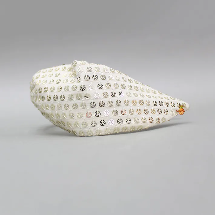 Discount Off White Embroidered Hairband Hair Accessories | Hair Bands
