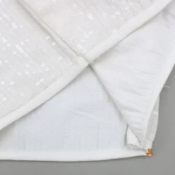 Outlet Off White Embroidered Top With Attached Dupatta And Half Jacket With Lehenga Ethnic Wear | Lehengas & Ghagras