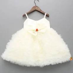 New Off White Frilly Ruffled Strappy Dress Dresses & Sets | Dresses