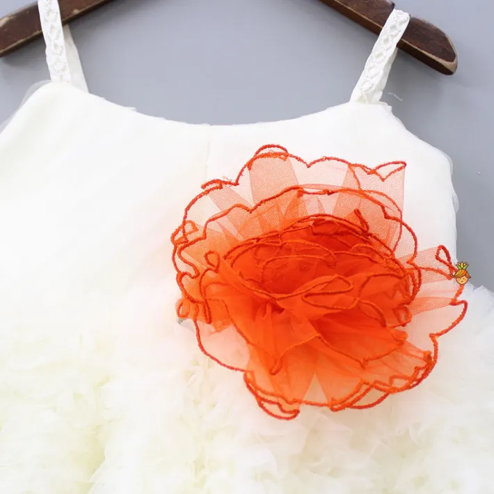 New Off White Frilly Ruffled Strappy Dress Dresses & Sets | Dresses
