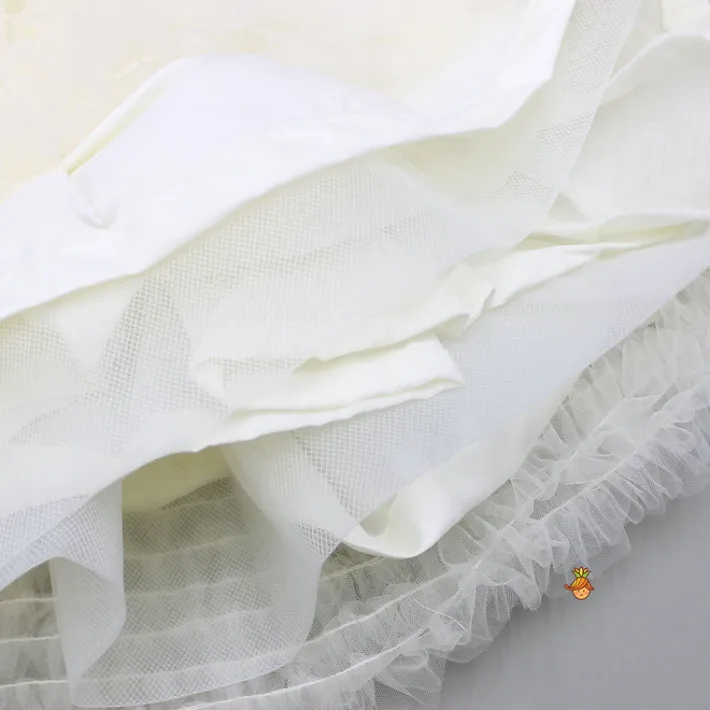 New Off White Frilly Ruffled Strappy Dress Dresses & Sets | Dresses