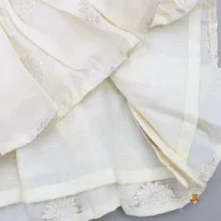 Hot Off White Tie Up Strap Top And Faux Mirror Work Lehenga Ethnic Wear | Lehengas & Ghagras