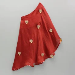 Fashion One Shoulder Embellished Kurti And Flared Palazzo Ethnic Wear | Palazzos & Shararas