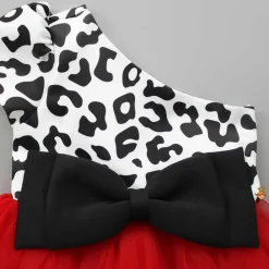 New One Shoulder Leopard Printed Bowie Flared Dress Dresses & Sets | Dresses