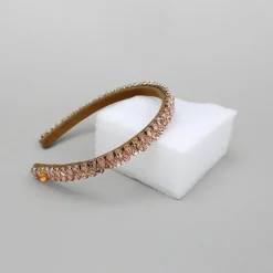 Discount Orange Artificial Stones Embellished Hairband Hair Accessories | Hair Bands
