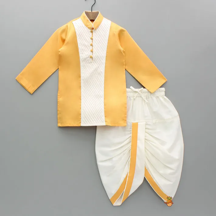 Discount Orange Cotton Kurta With Dhoti BOY Indian Ethnic Wear | Ethnic Sets