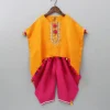Online Orange Kaftan Top And Patiala Ethnic Wear | Dhotis & Patialas
