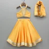 Best Orange Lace Top With Lehenga And Dupatta Ethnic Wear | Lehengas & Ghagras