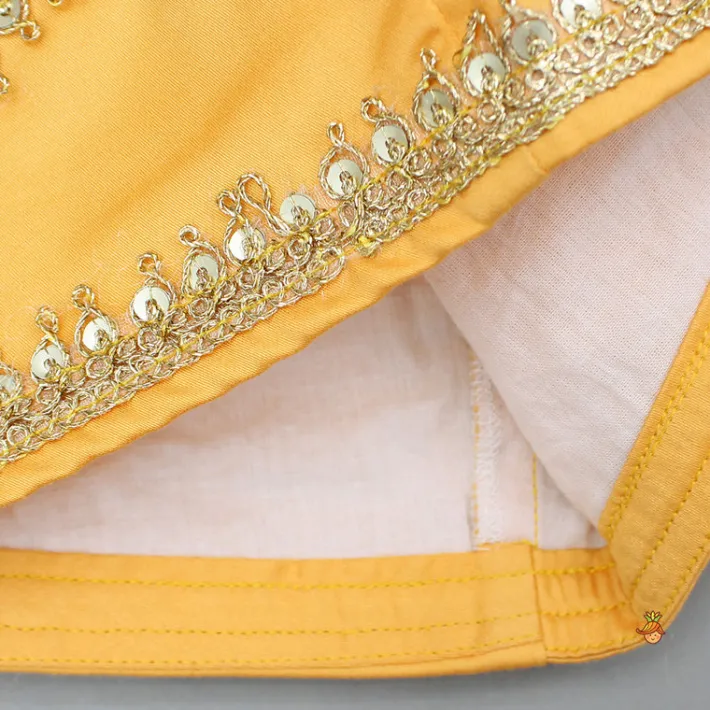 Best Orange Lace Top With Lehenga And Dupatta Ethnic Wear | Lehengas & Ghagras