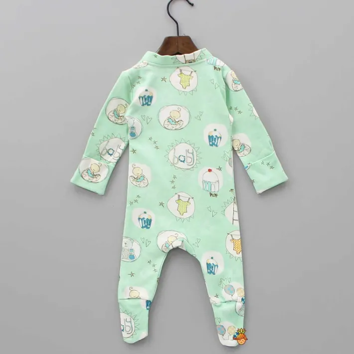 Fashion Organic Baby Love Theme Print Bodysuit BOY Baby Essentials | Baby Essentials