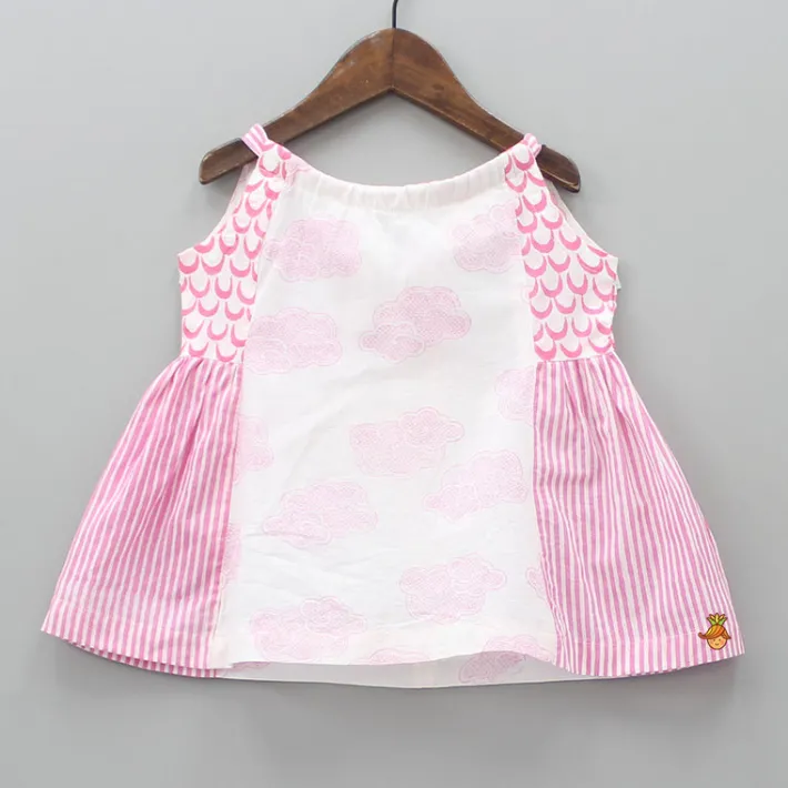 Sale Organic Cloud Print Dress With Bloomer Baby Essentials | Infant Clothing