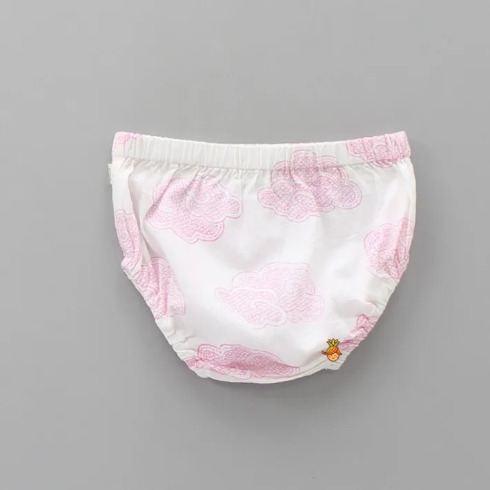 Sale Organic Cloud Print Dress With Bloomer Baby Essentials | Infant Clothing