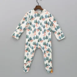 Hot Organic Fox Print Bodysuit BOY Baby Essentials | Baby Essentials