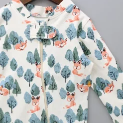 Hot Organic Fox Print Bodysuit BOY Baby Essentials | Baby Essentials
