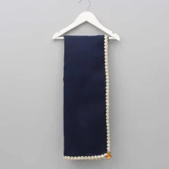 Discount Organza Lace Work Blue Dupatta Ethnic Wear