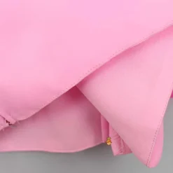 Fashion Organza One Shoulder Pink Top And Flower Adorned Flared Lehenga Ethnic Wear | Lehengas & Ghagras