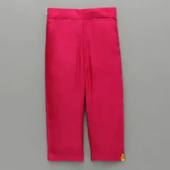 Sale Over Sized Bowie White Scuba Stylish Top And Fuchsia Pink Pant Dresses & Sets | Sets