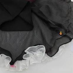 Clearance Party Wear Swirly Black Flared Gown Dresses & Sets | Gowns