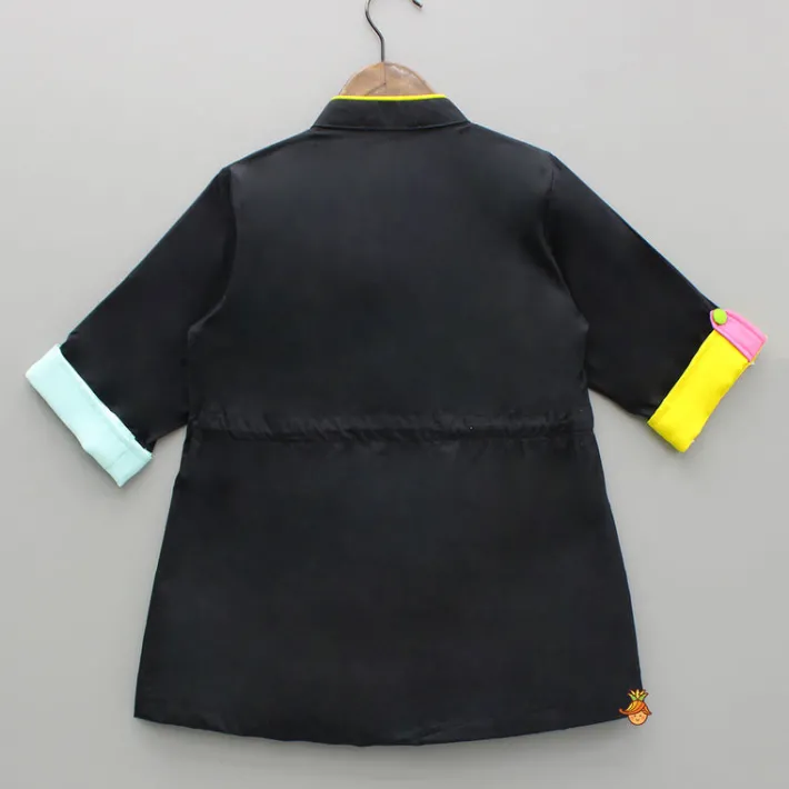 Discount Patch Pocket Detailed Black Dress Dresses & Sets | Dresses